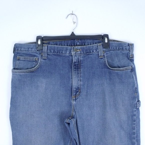 Carhartt 5 Pocket Work Jeans Knee Pad Slots 42x32 - Picture 2 of 7